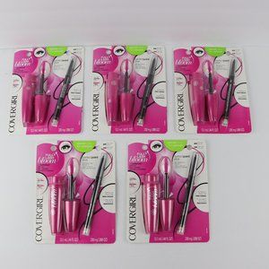 Lot of 5 CoverGirl Full Lash Bloom Special Value Mascara & Liner #800 Very Black